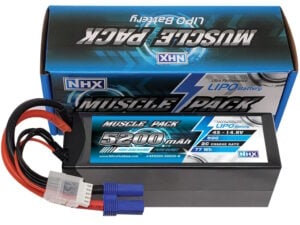 NHX Muscle Pack 4S 14.8V 5200mAh 50C Hard Case Lipo Battery w/ EC5 Connector
