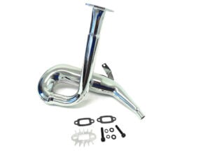 Q-Baja Rear Exit Chrome Steel Tuned Pipe