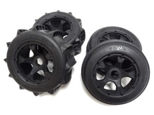 1/5 Scale Baja Buggy Sand and Paddle Tire Wheels on 5-Spoke Rims
