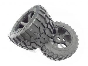 1/5 Scale Baja Rear Gravel All-Terrain Tires on 5 Spoke Wheels (Set Of 2)